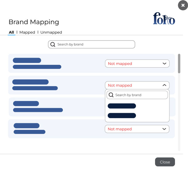folio sheets brand mapping